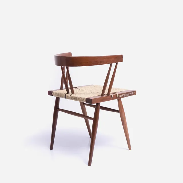 George Nakashima Grass Seated Chair / HUDCO c1960-1970s