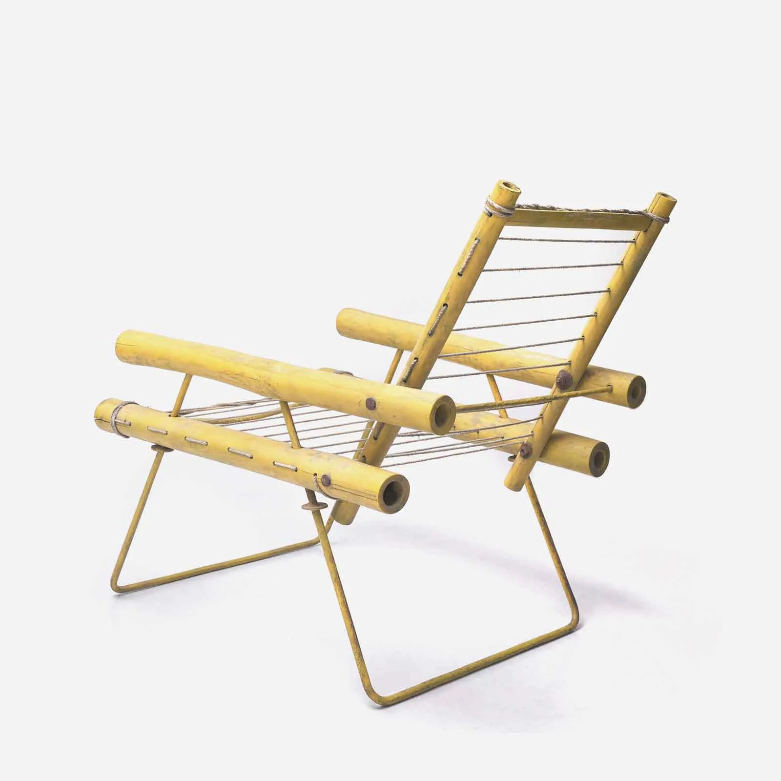Bamboo Iron Arm Chair